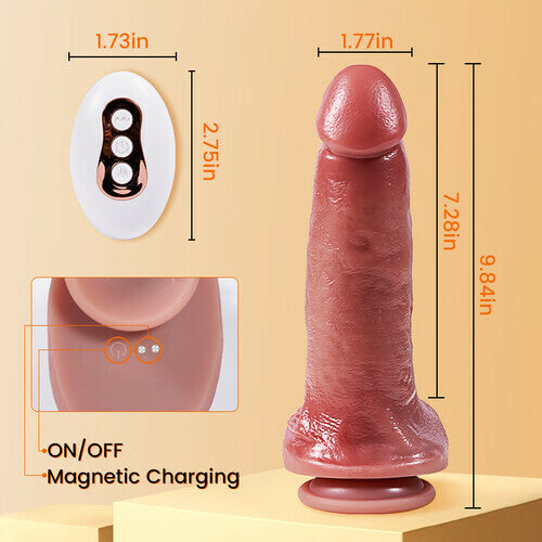 Best Thick Thrusting Vibrating Heating Realistic Dildo